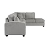 Homelegance Emilio 3-Piece Reversible Sectional with Ottoman