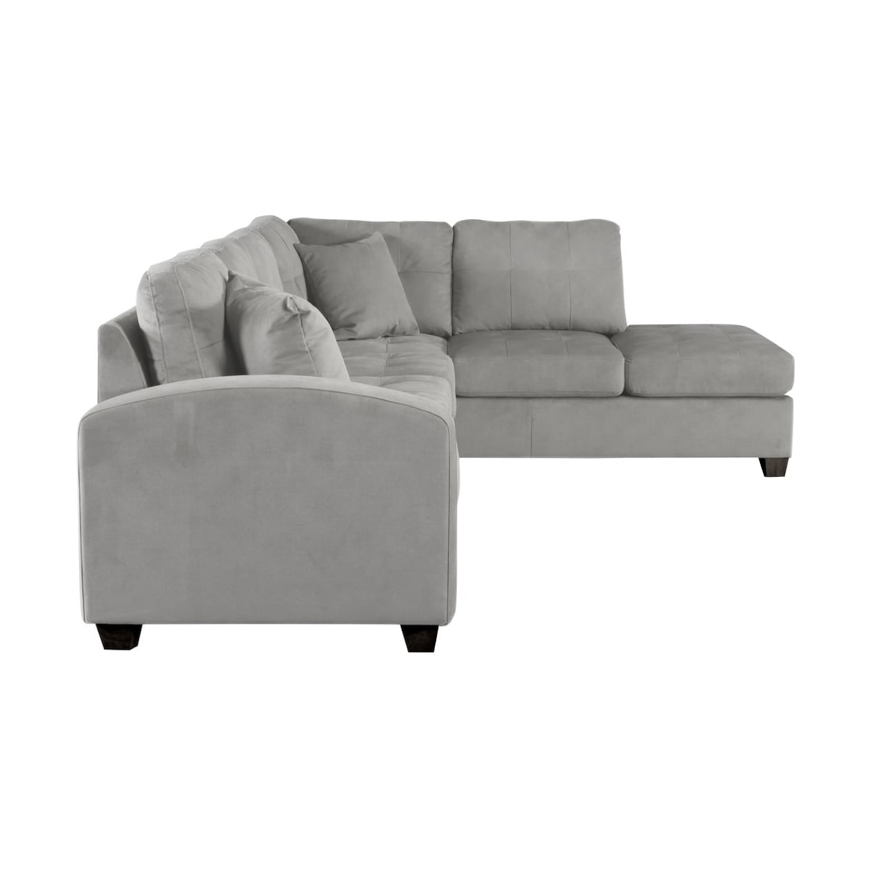 Homelegance Furniture Emilio 3-Piece Reversible Sectional with Ottoman