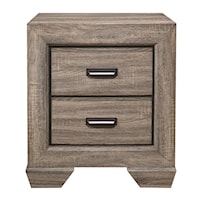 Contemporary 2-Drawer Nightstand with Dovetail Joinery