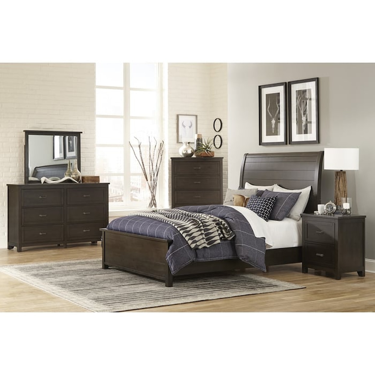 Homelegance Hebron Queen Sleigh Bed