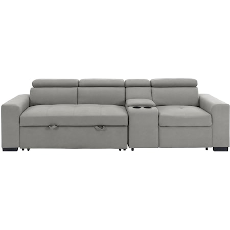 2-Piece Sofa with Right Console