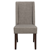Transitional Side Chair with Upholstered Seat