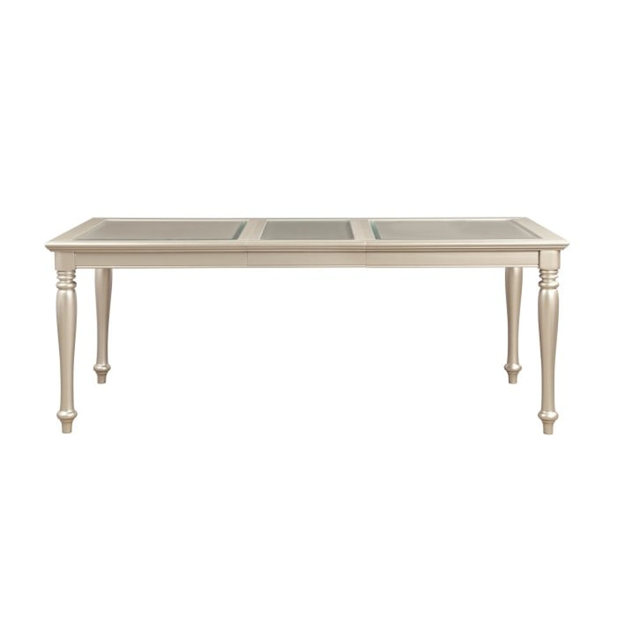 Homelegance Celandine Dining Table with Glass Insert