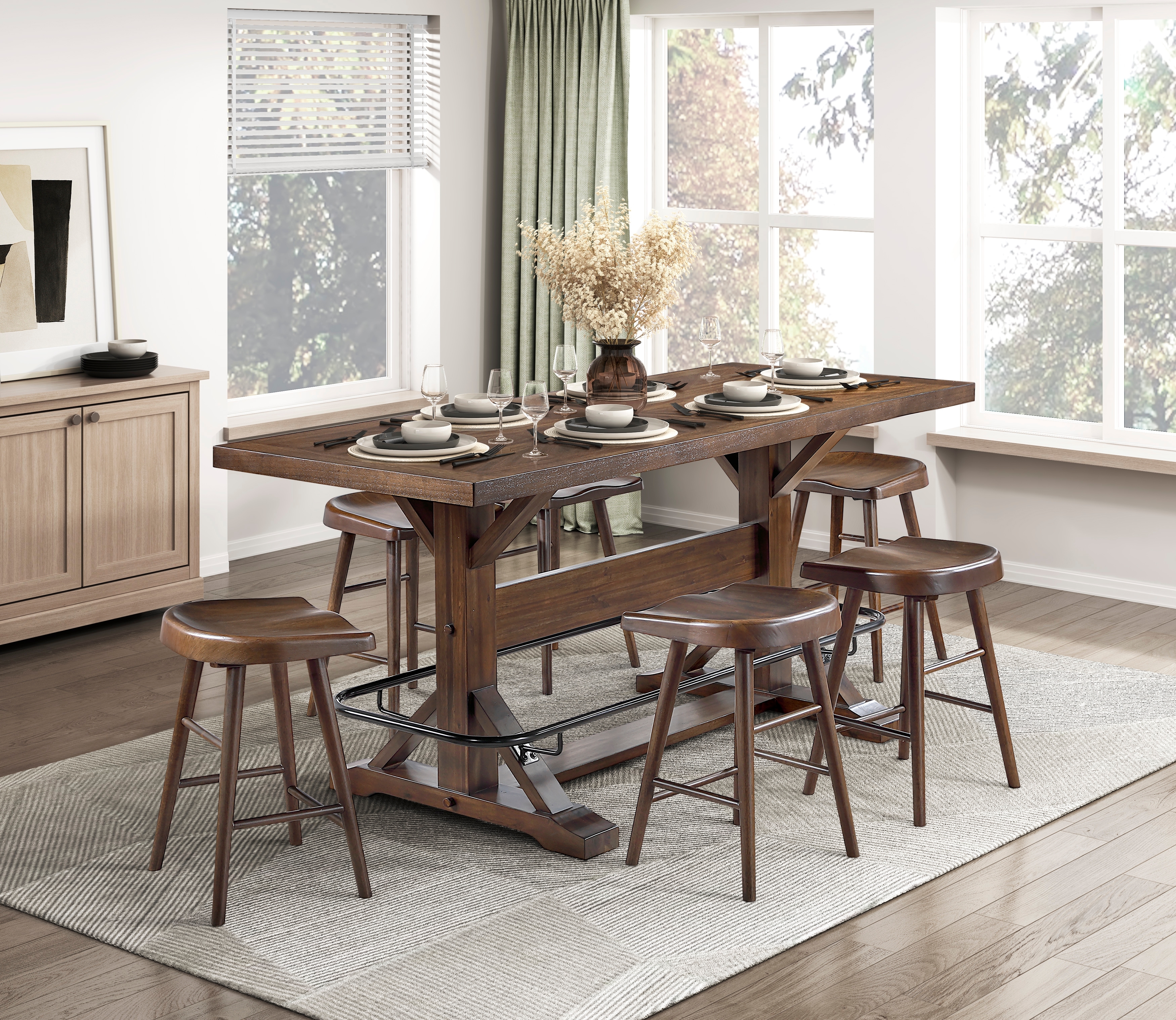 5-Piece Counter Height Dining Set