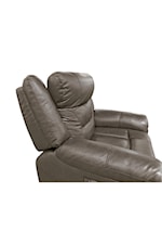 Homelegance Furniture Kennett Transitional Power Double Reclining Loveseat with Center Console, Power Headrests and USB Ports