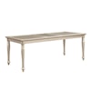 Homelegance Celandine Dining Table with Glass Insert