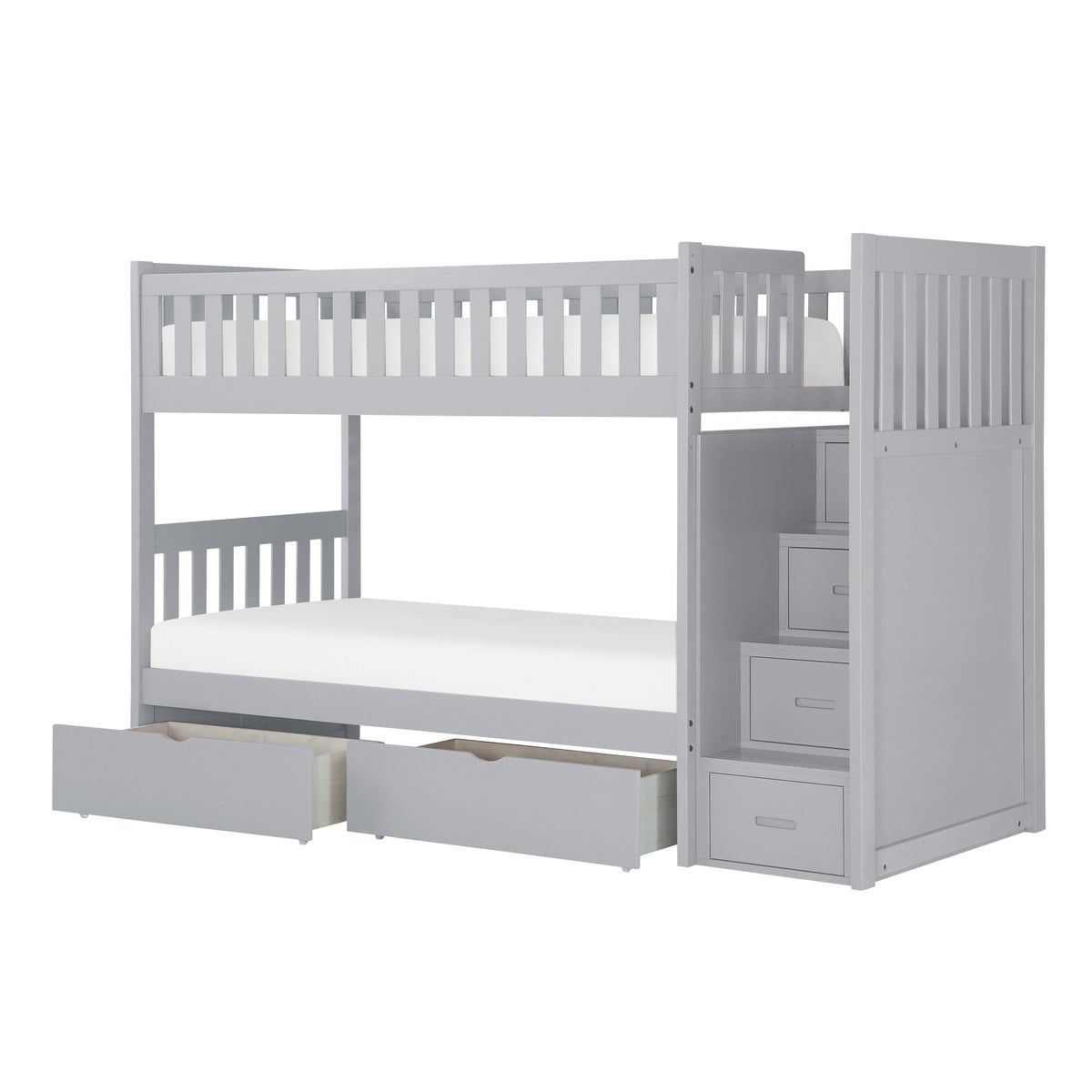 Twin Over Twin Step Bunk Bed