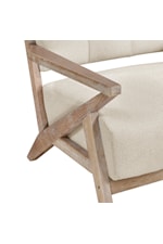 Homelegance Ollen Rustic Upholstered Accent Chair with Button Tufting