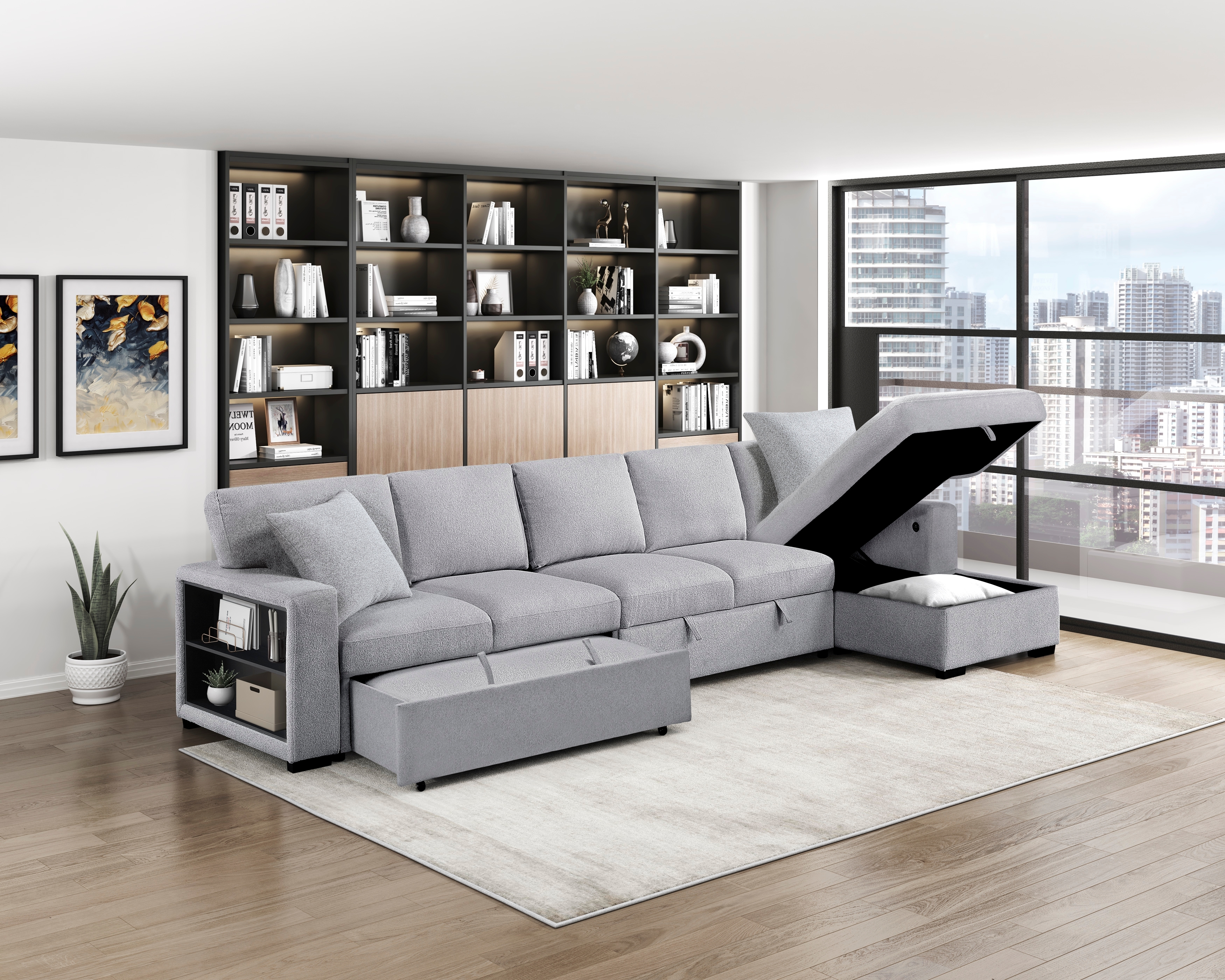 Homelegance Pompano  3-Piece Sectional Sofa