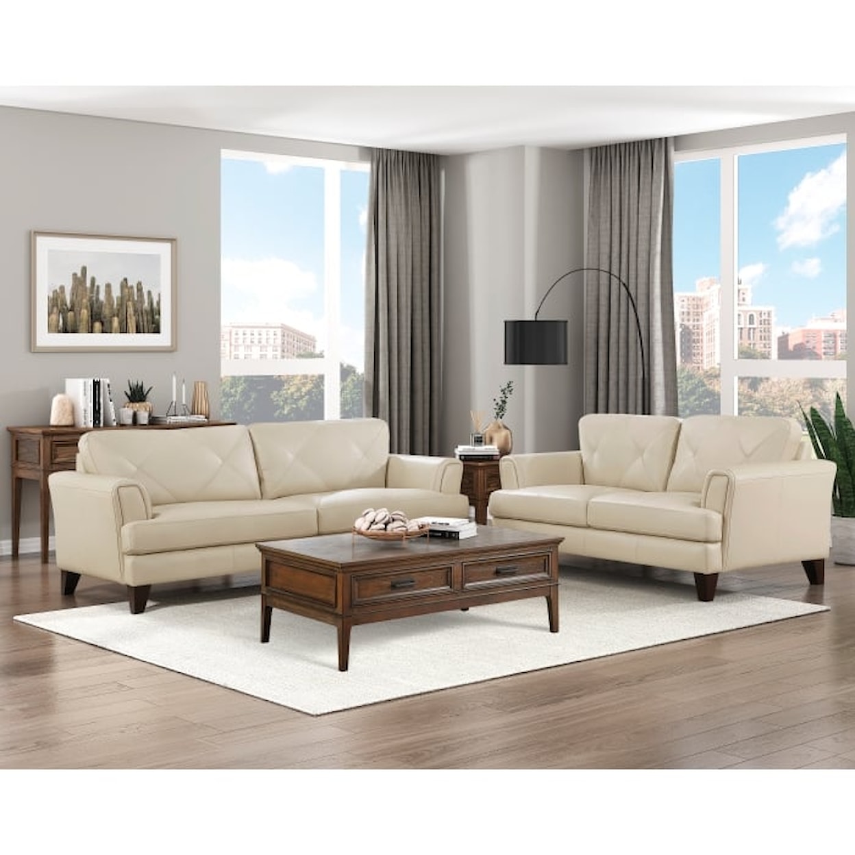 Homelegance Furniture Thierry 2-Piece Living Room Set