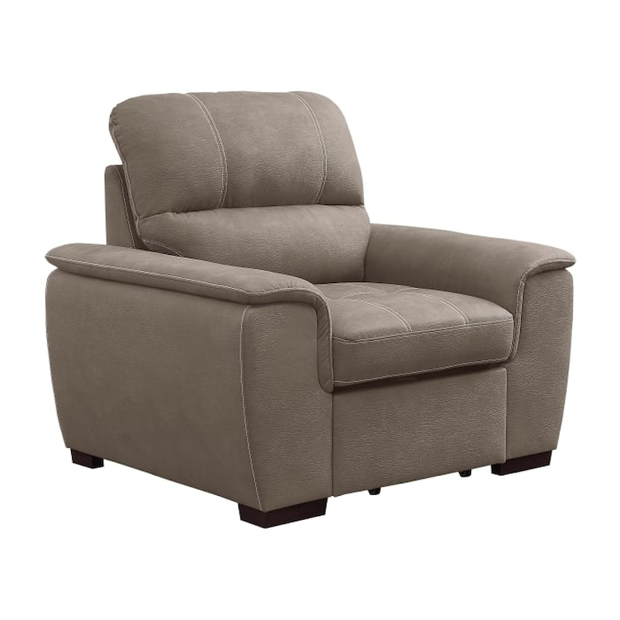 Homelegance Furniture Andes Chair with Pull-out Ottoman