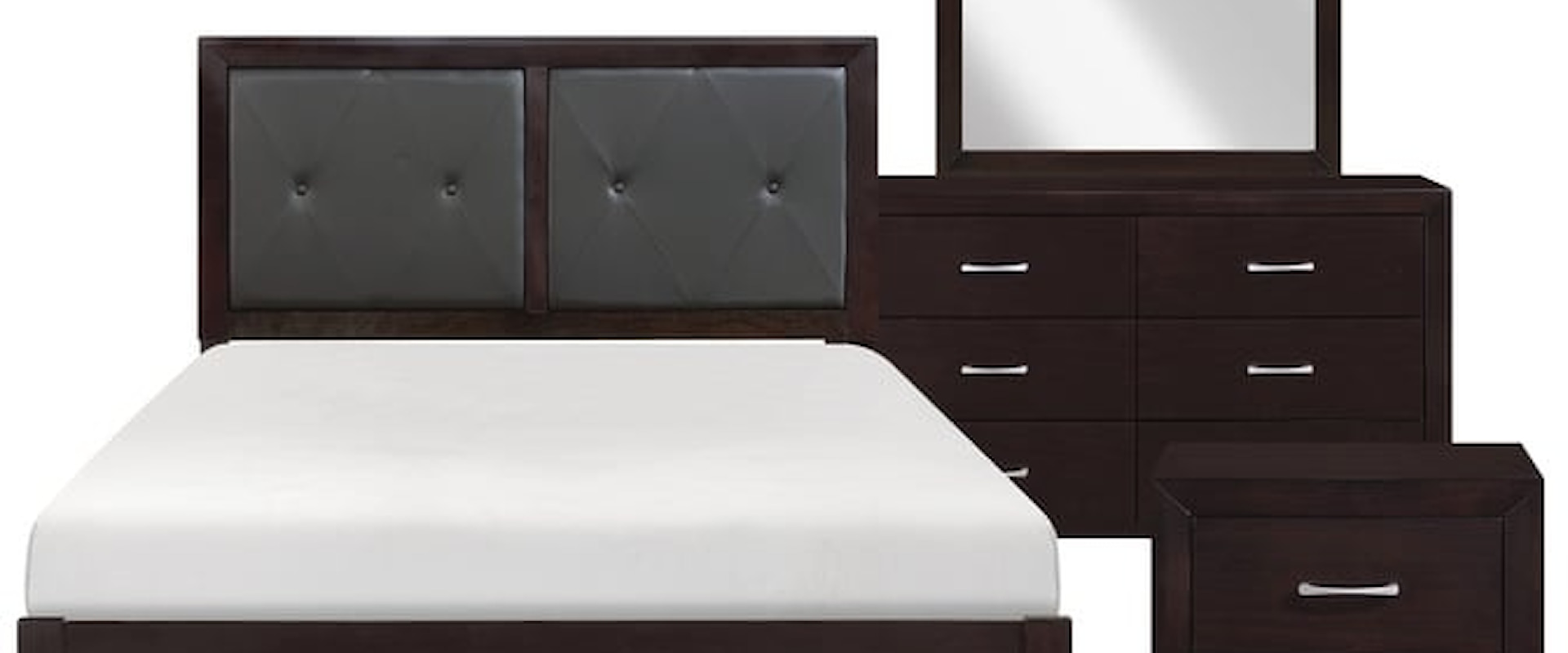 Contemporary 4-Piece Queen Bedroom Set