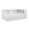 Homelegance Galen Twin Bookcase Corner Bed with Storage Boxes