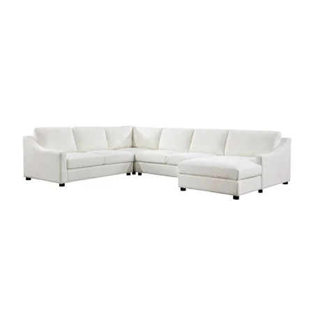Contemporary 4-Piece Sectional Sofa with Right Chaise
