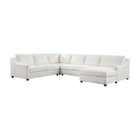 Contemporary 4-Piece Sectional Sofa with Right Chaise