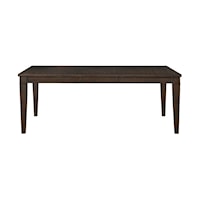 Contemporary Rectangular Dining Table with Extension Leaf
