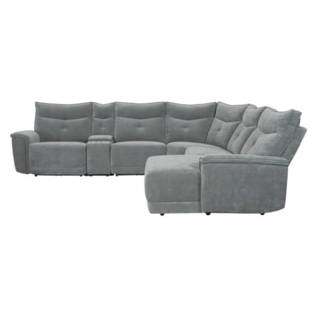 6-Piece Manual Reclining Sectional Sofa