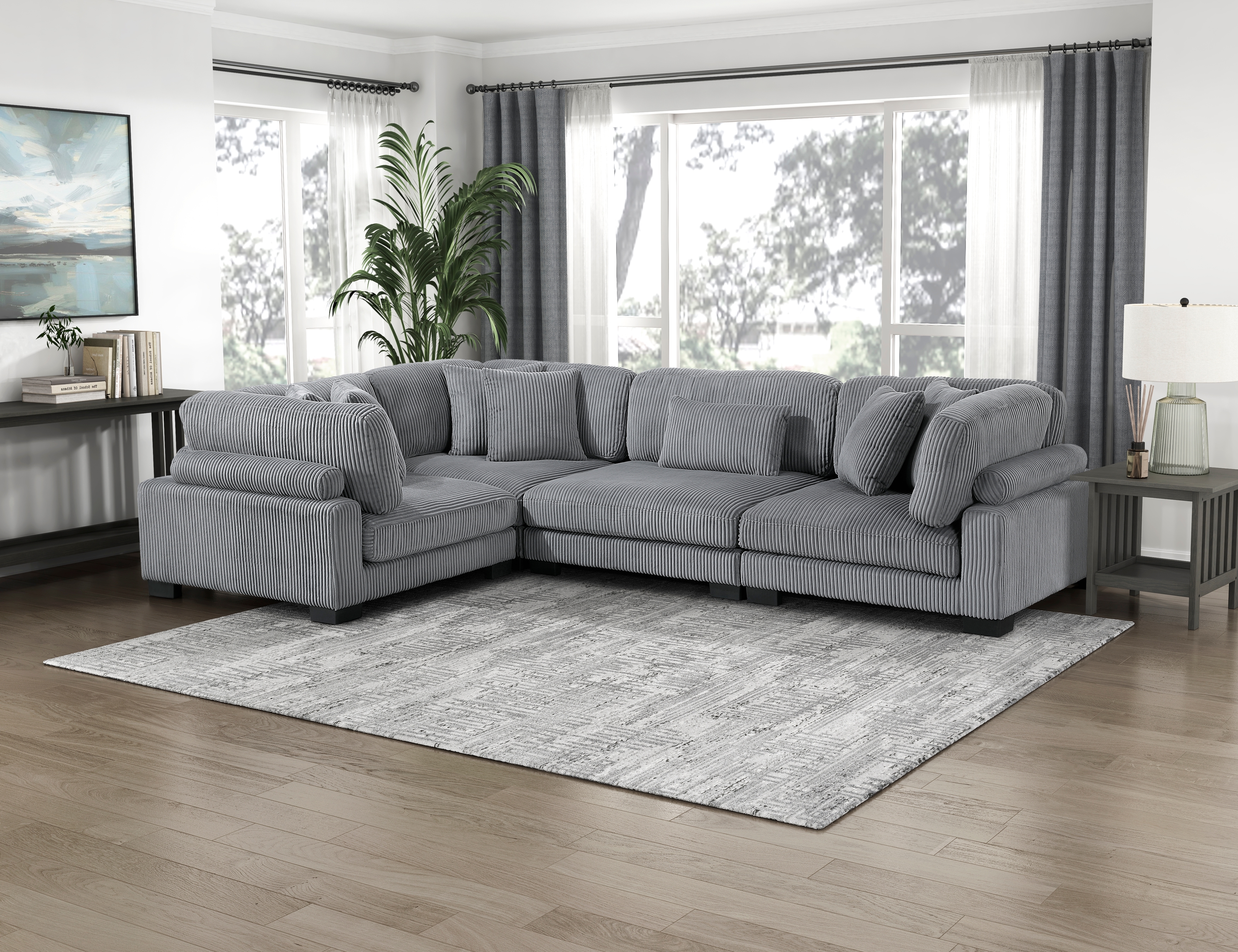 Homelegance Traverse 4-Piece Sectional Sofa
