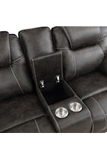 Homelegance Gainesville Casual Manual Glider Recliner with Pillow Arm