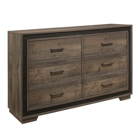 6-Drawer Dresser and Mirror Set