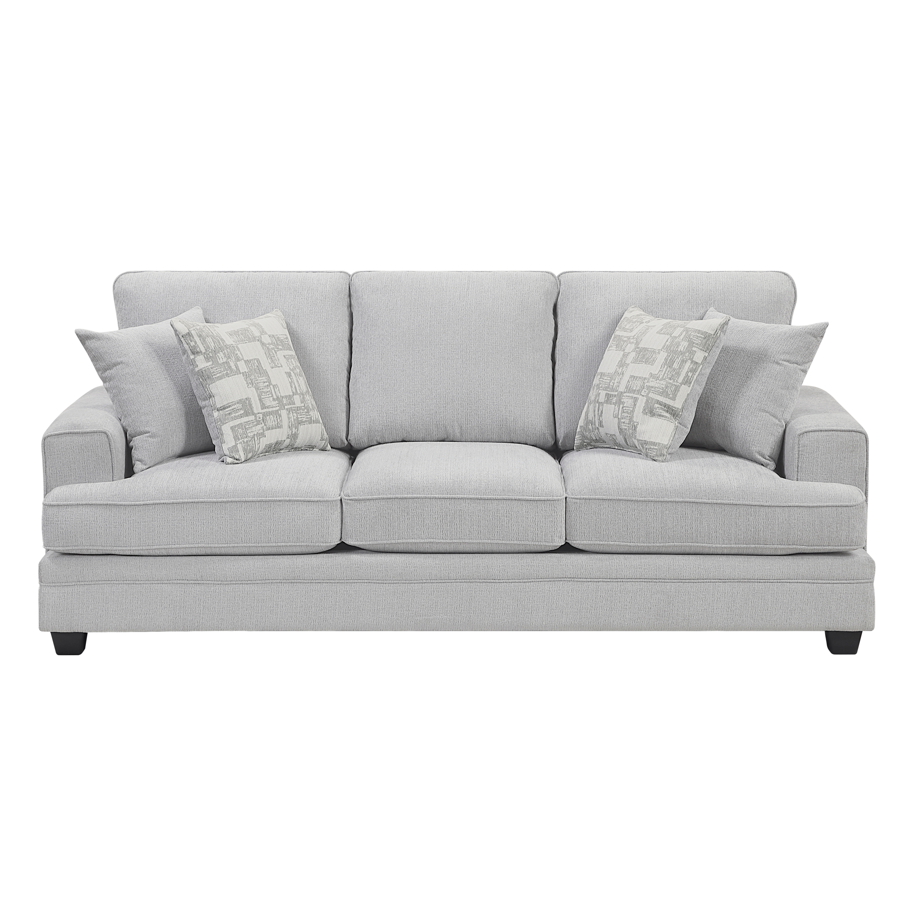 Homelegance Sarah Track-Arm Sofa w/Toss Pillows