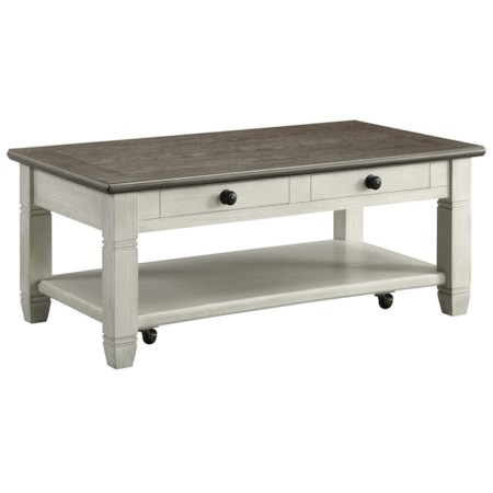 2-Drawer Cocktail Table