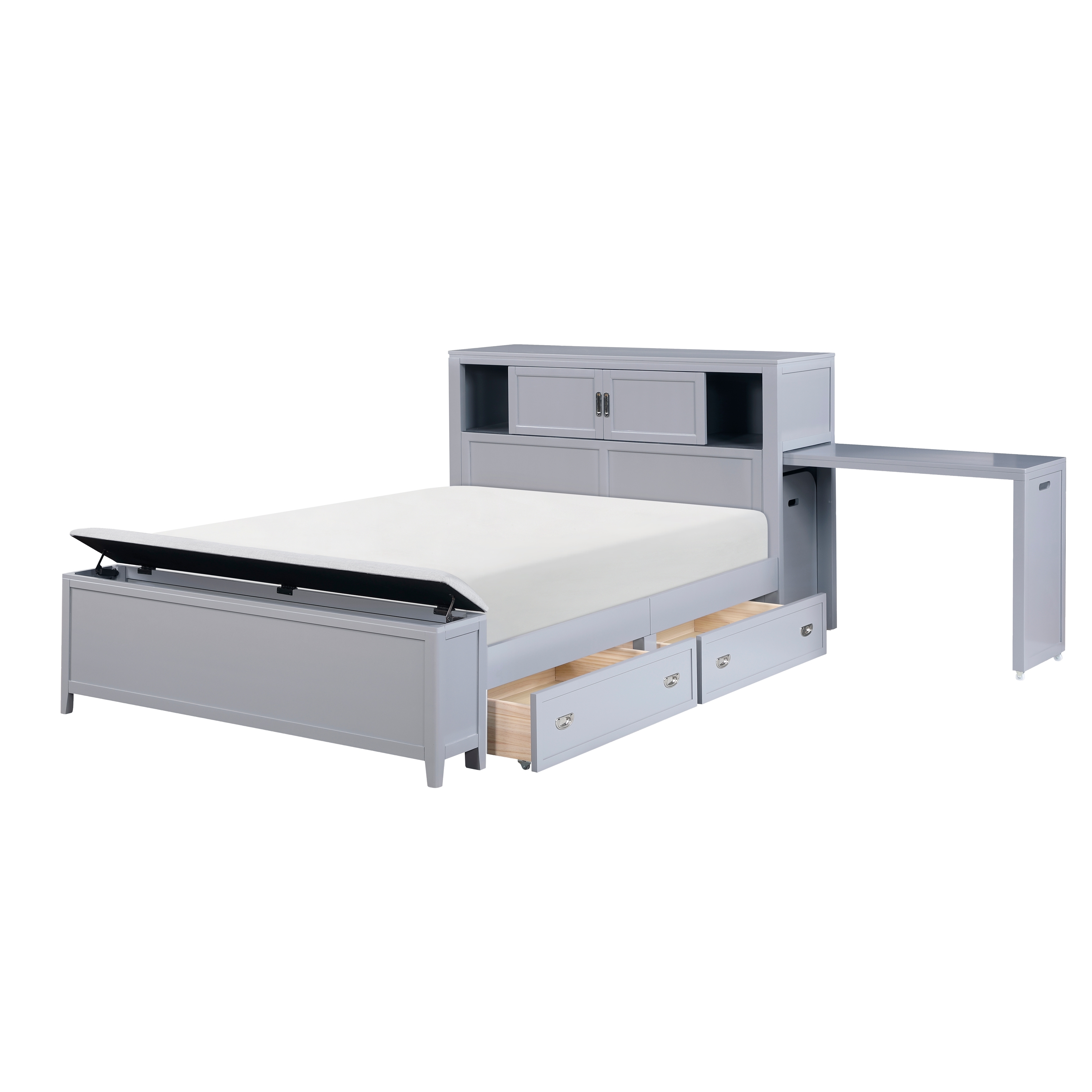 Homelegance Sloane Full Bookcase Bed with Hidden Desk