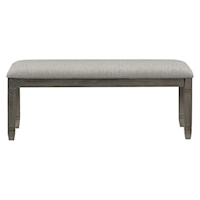 Casual Upholstered Dining Bench