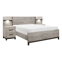 Contemporary 5-Piece Set Queen Wall Bed