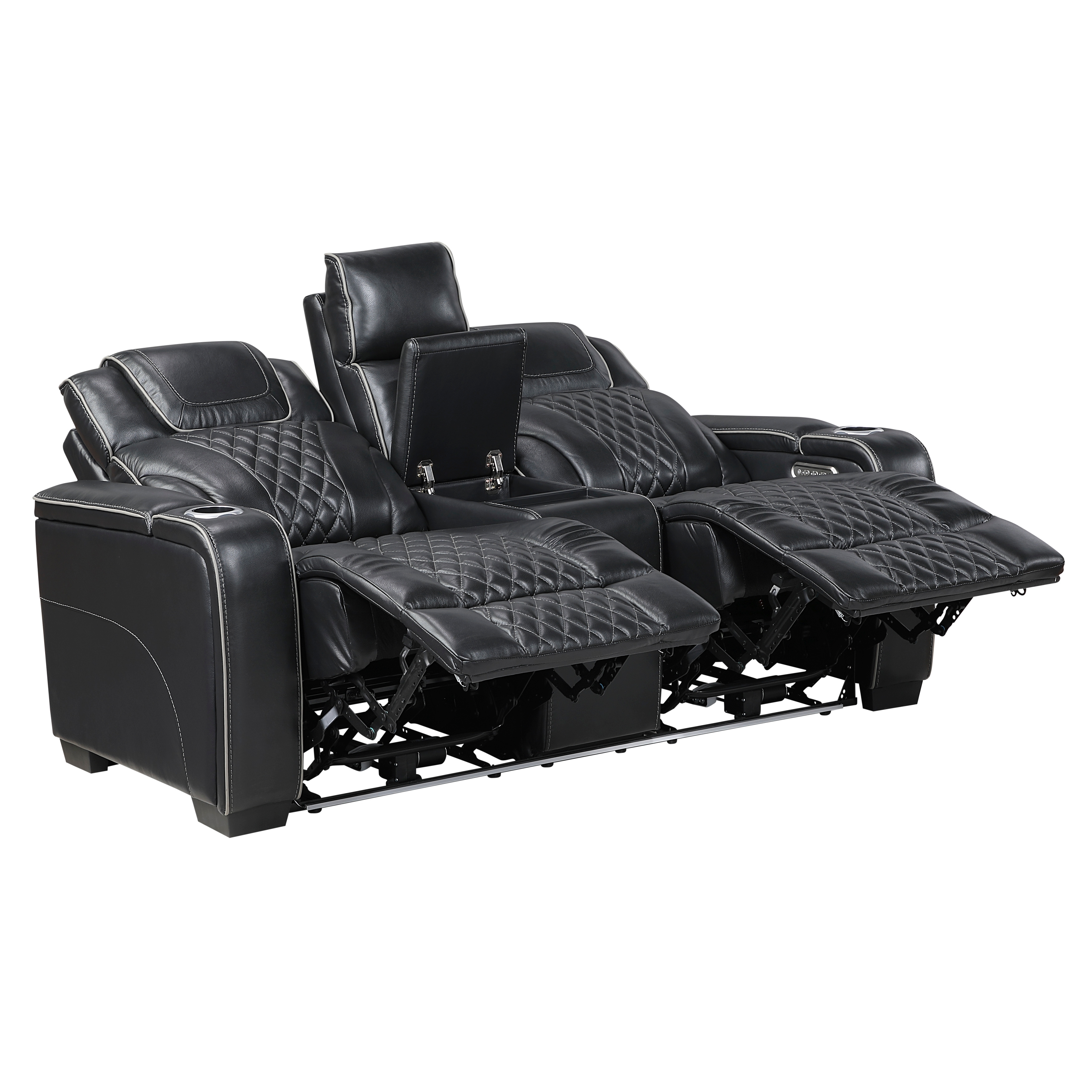 Power Reclining Loveseat with LED Lights