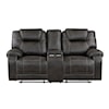 Homelegance Gainesville Reclining Console Loveseat