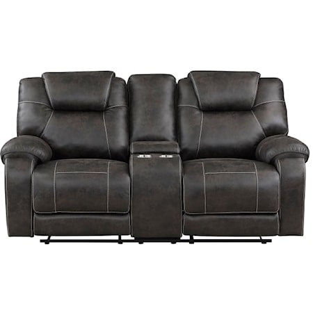 Reclining Console Loveseat