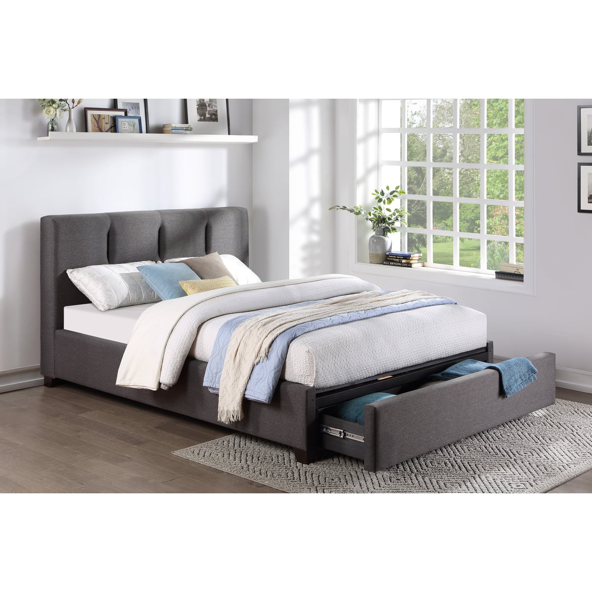 Homelegance Aitana Full Bed with Footboard Storage