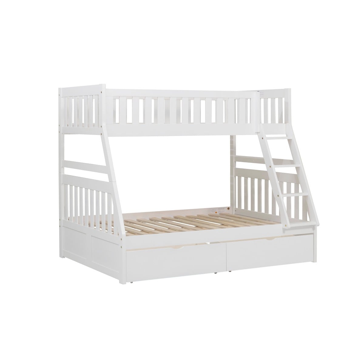 Homelegance Galen Twin/Full Bunk Bed with Storage Boxes
