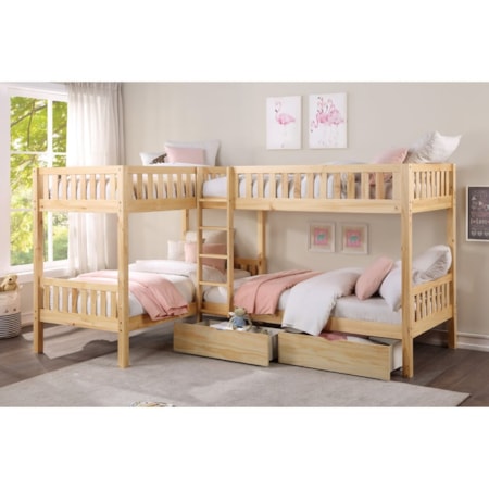 Twin Corner Bunk Bed