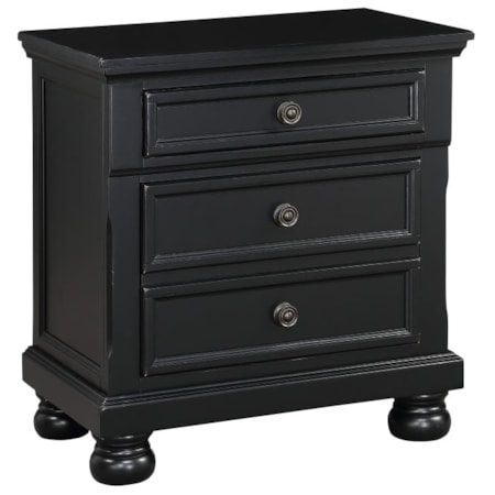 3-Drawer Nightstand