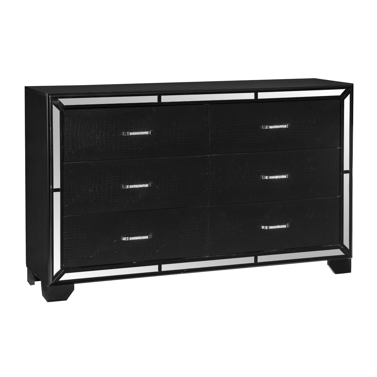 Homelegance Aveline 1428BK5 Glam 6 Drawer Dresser A1 Furniture