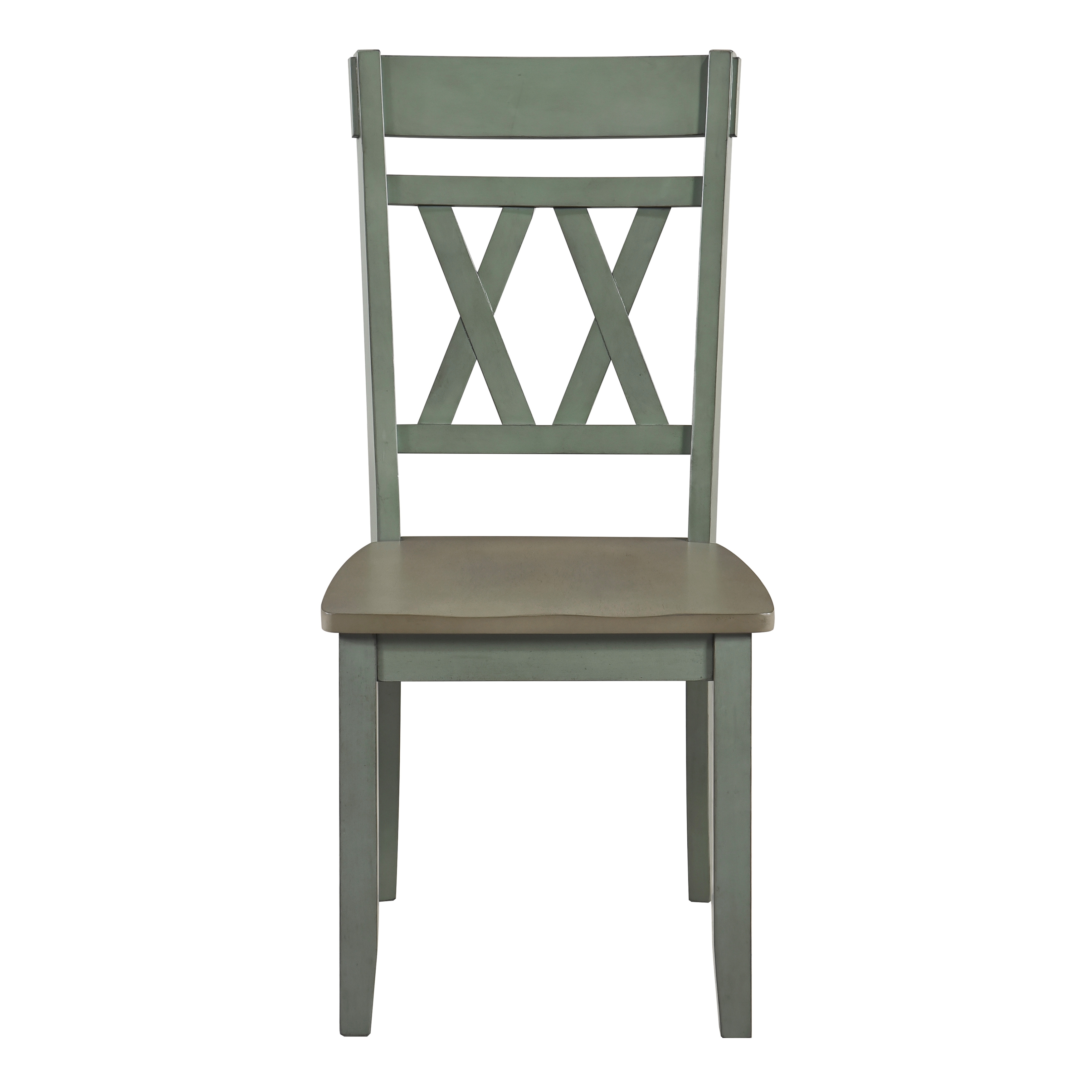 Homelegance Ogden Two-Tone X-Back Dining Side Chair