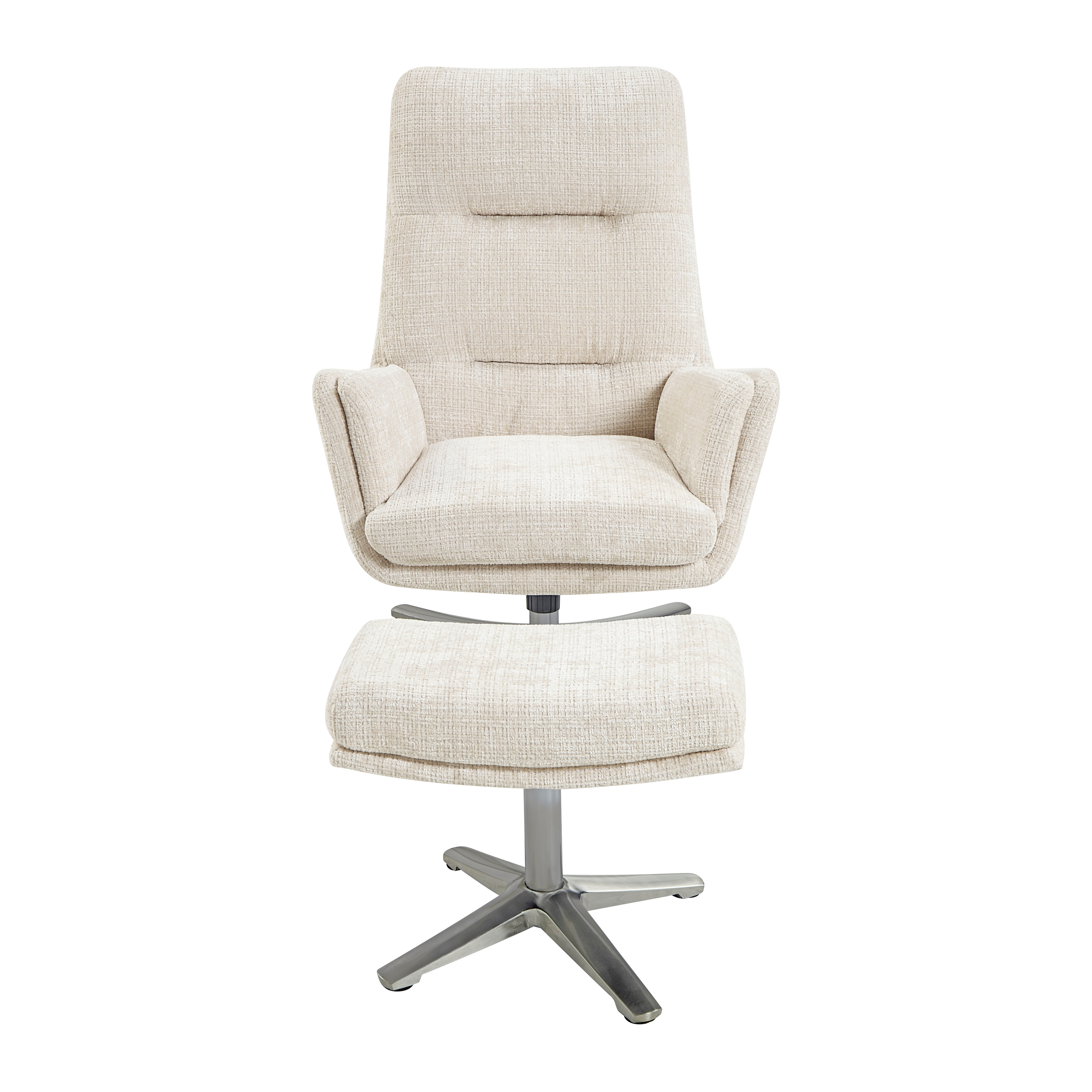Swivel Chair with Ottoman