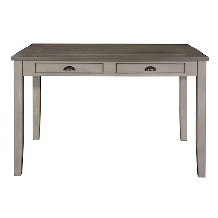 Casual Counter Height Table with 4-Drawers