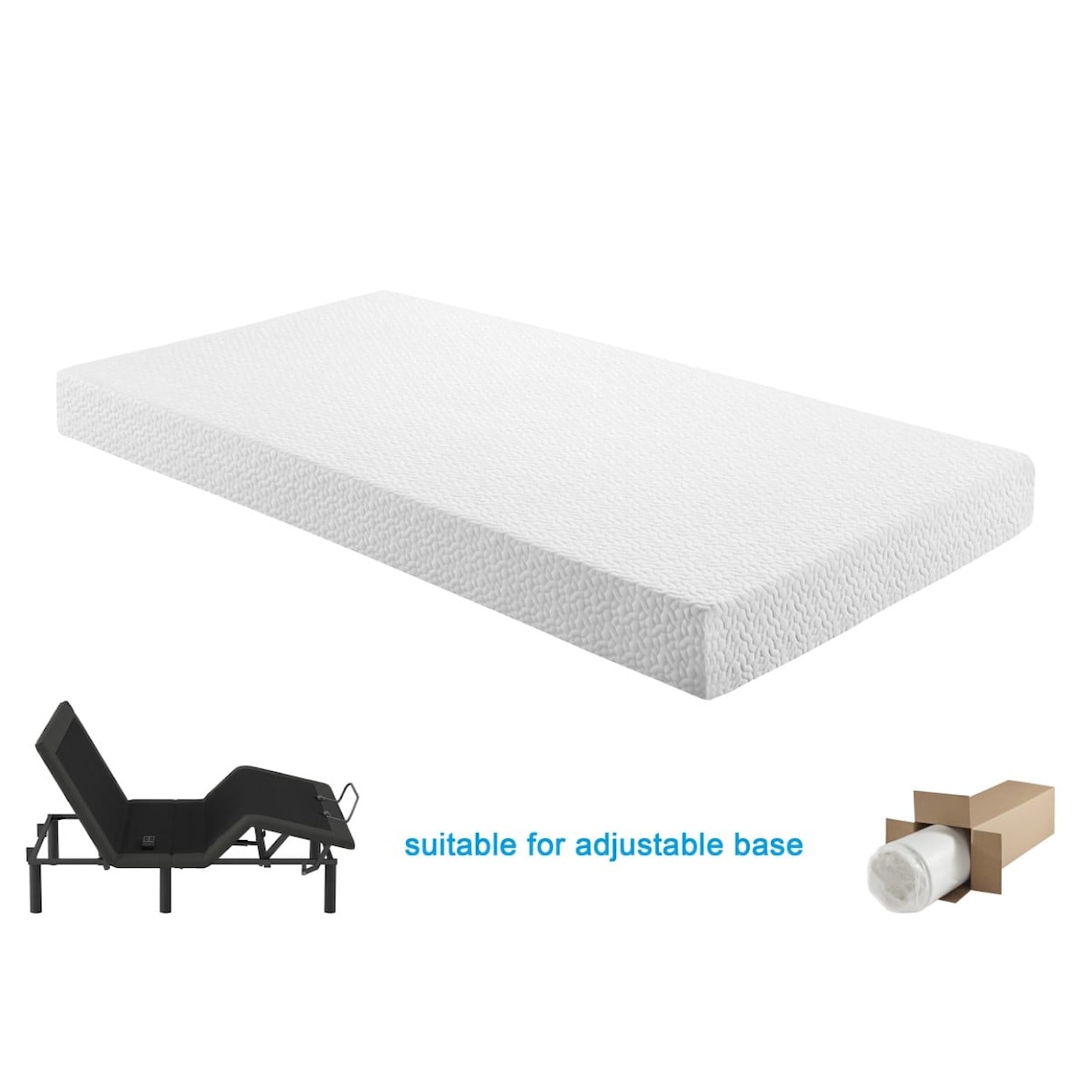 Homelegance Altair 10" Split Cali. King Memory Foam Mattress