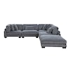 Homelegance Furniture Traverse 5-Piece Modular Sectional with Ottoman