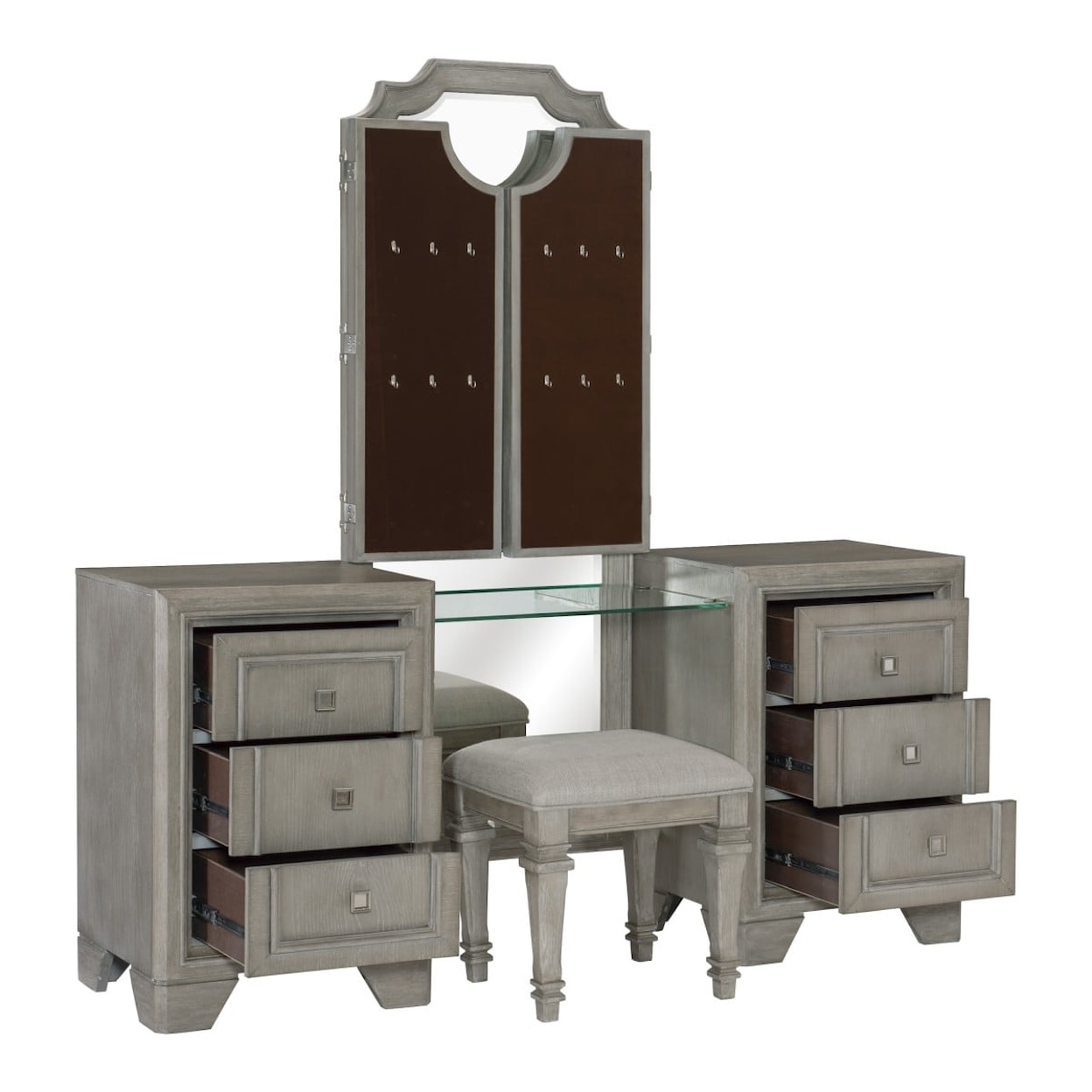 Homelegance Furniture Colchester Vanity Dresser with Mirror