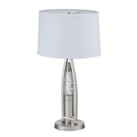 Glam Table Lamp with Glitter Night Light