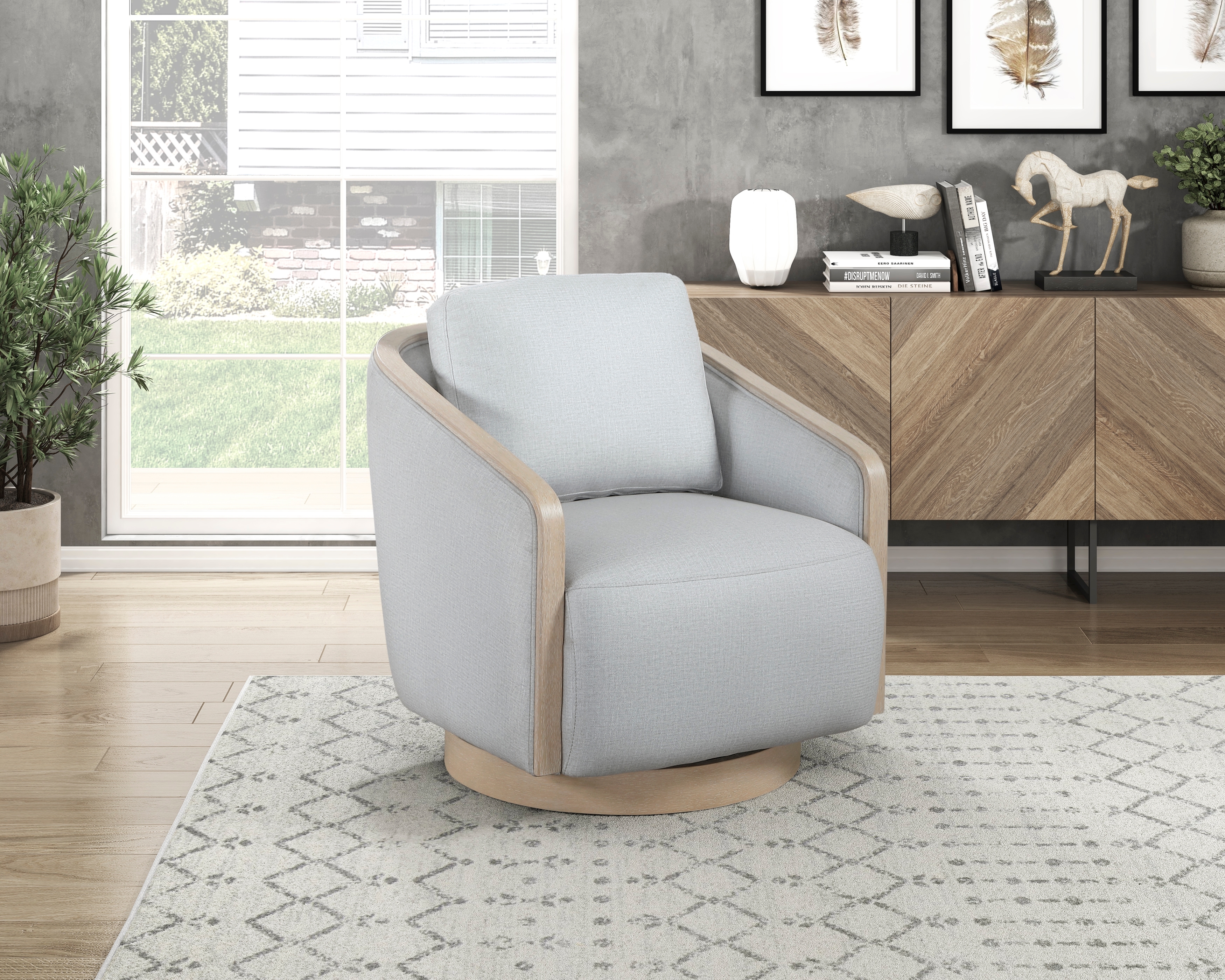Homelegance Hugo Swivel Chair