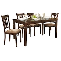 Transitional Five-Piece Dining Set