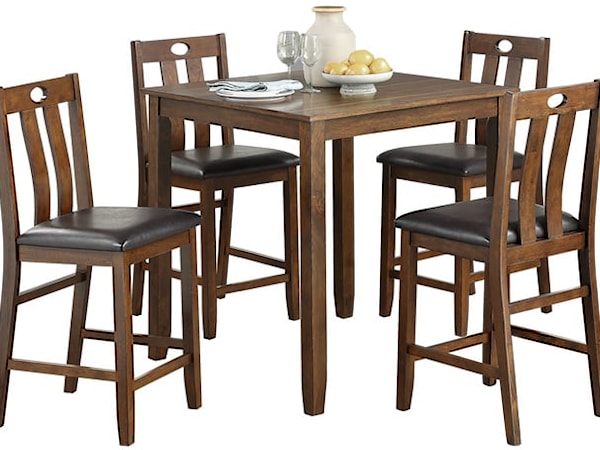 5-Piece Counter Height Dining Set