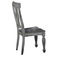 Side Chair with Carved Front Legs