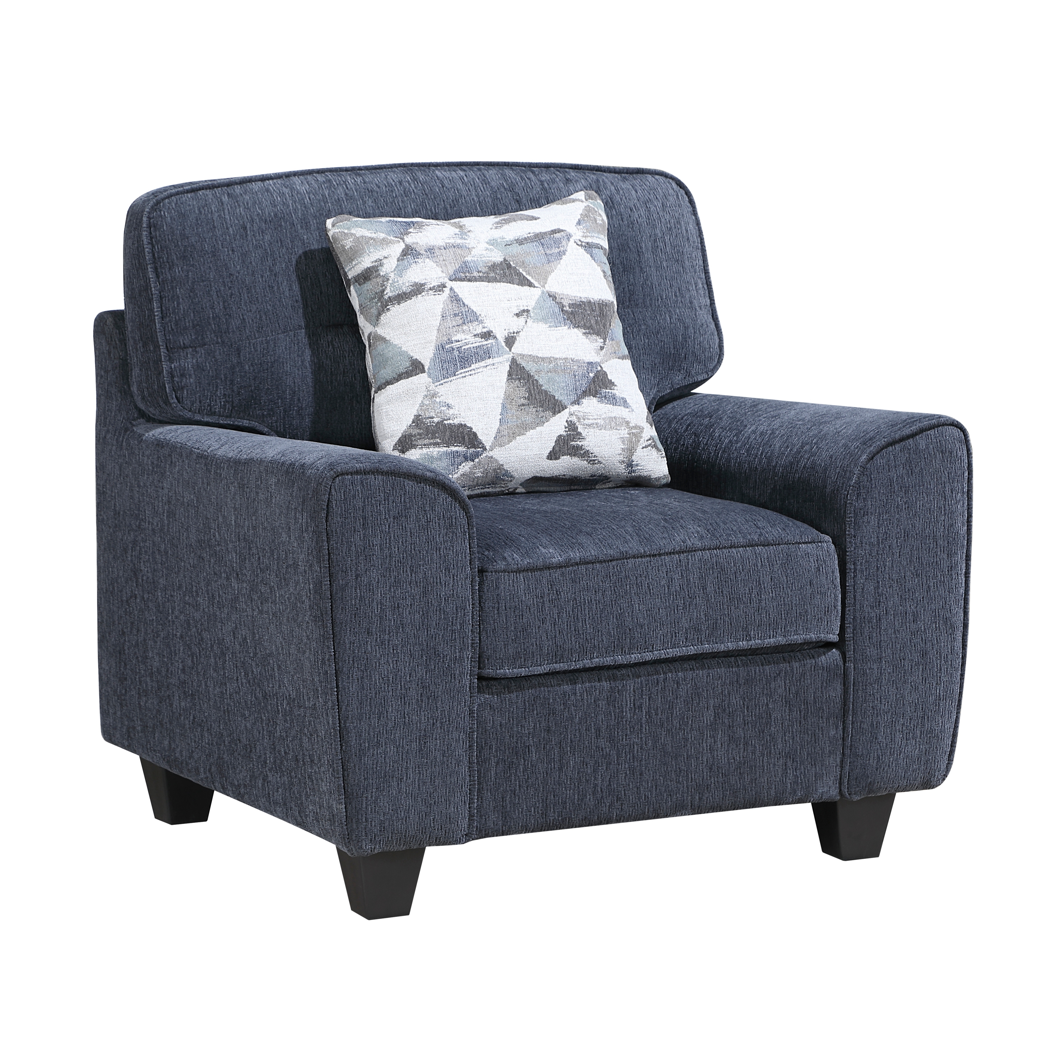 Transitional Chair with Accent Pillow