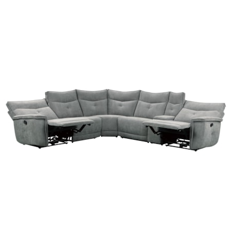 6-Piece Manual Reclining Sectional Sofa